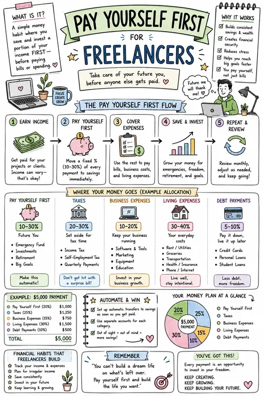 Handdrawn Budget Planner Infographics