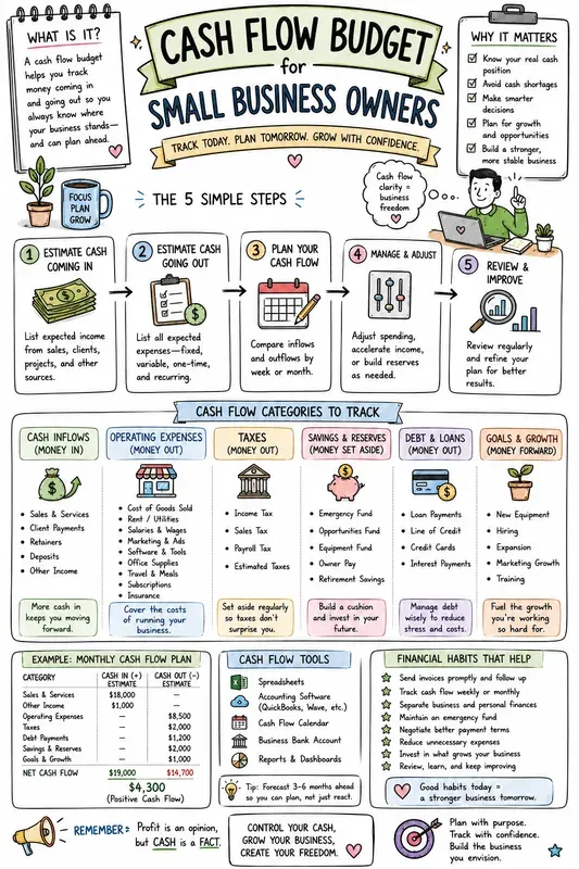 Handdrawn Budget Planner Infographics