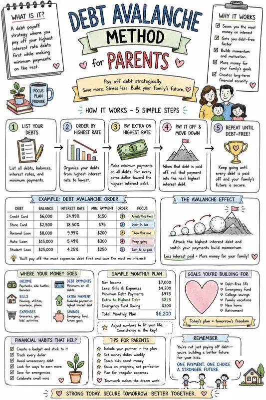 Handdrawn Budget Planner Infographics