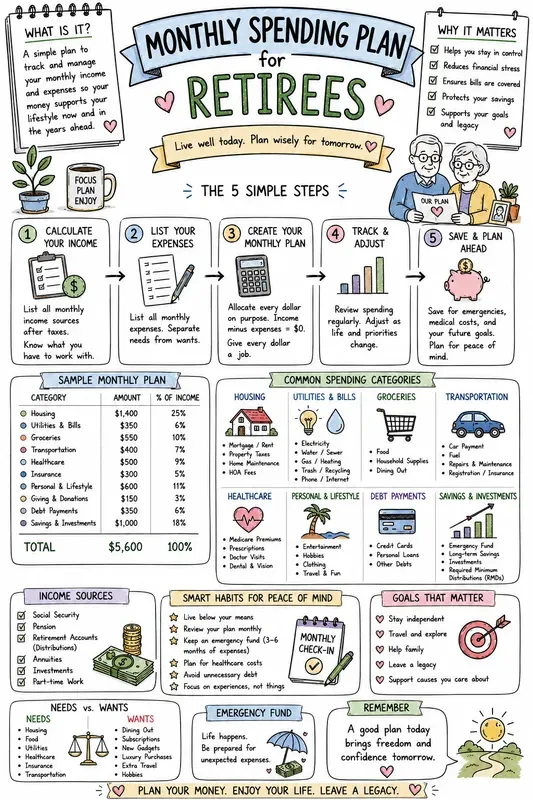 Handdrawn Budget Planner Infographics