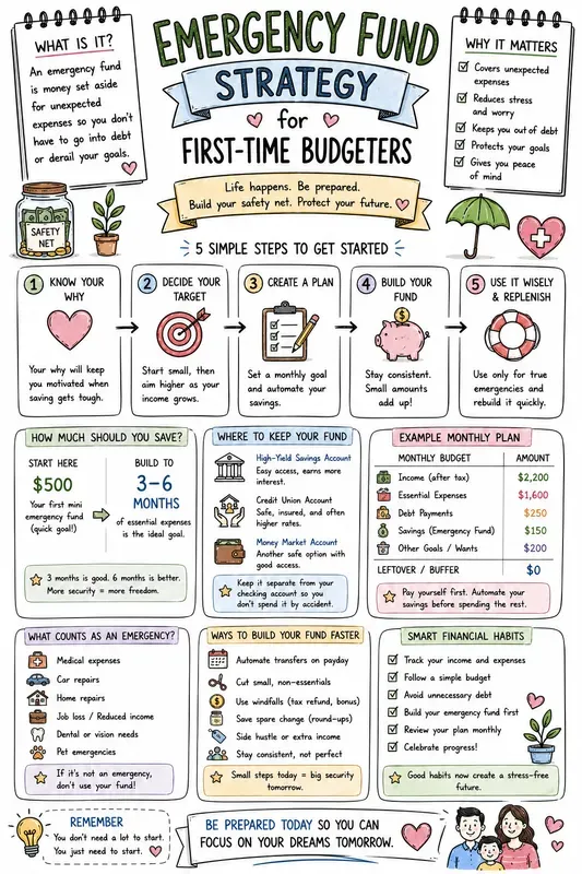 Handdrawn Budget Planner Infographics