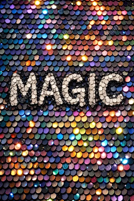 Finger Drawn Sequin Text Generator