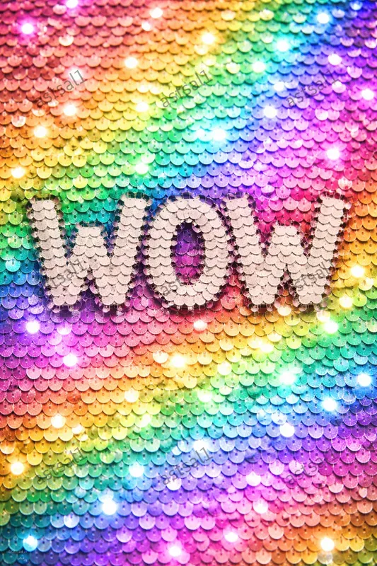 Finger Drawn Sequin Text Generator