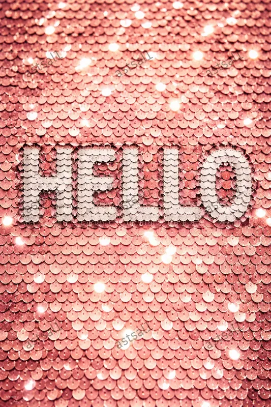 Finger Drawn Sequin Text Generator