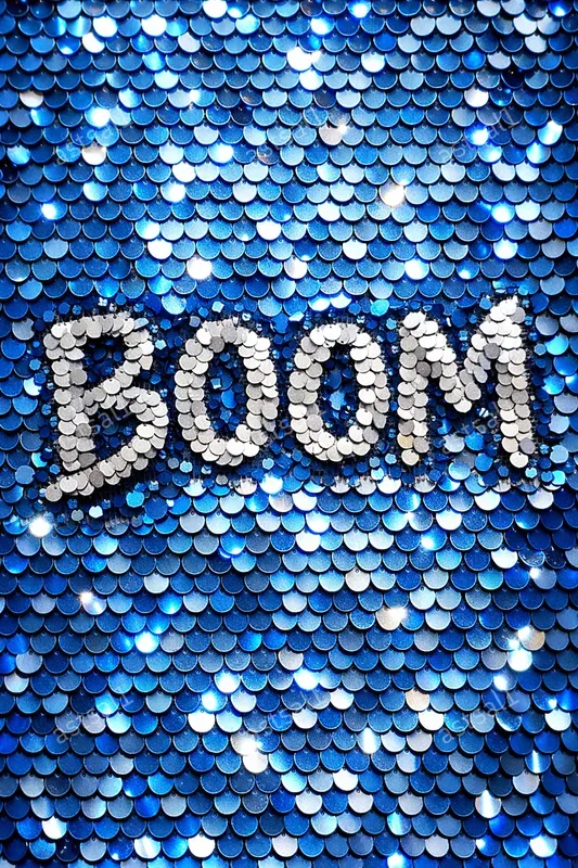 Finger Drawn Sequin Text Generator