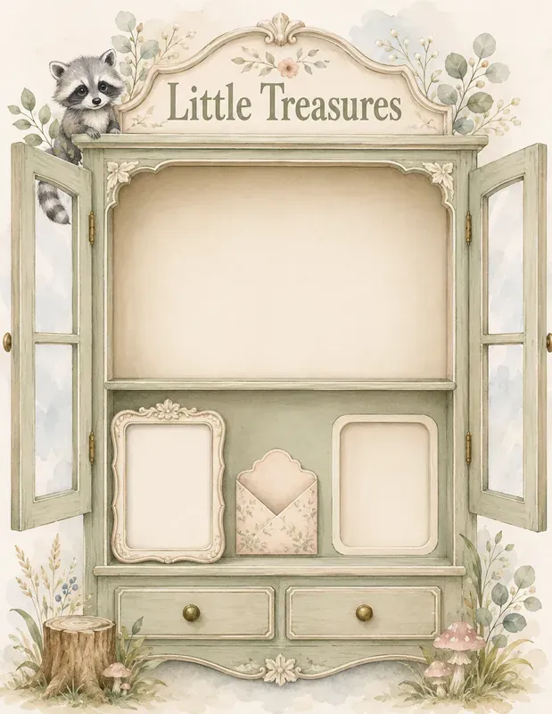 Woodland Baby Keepsake Cabinets