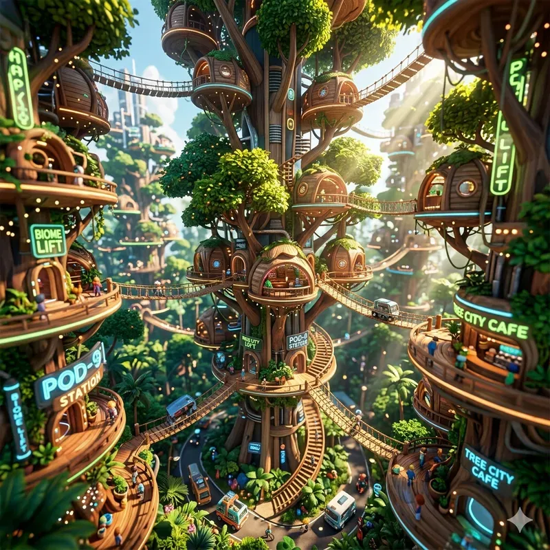 Ultra 3D Cartoon Urban Synthesis Engines