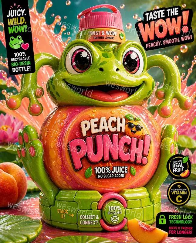 Juice Packaging Products Cartoonish