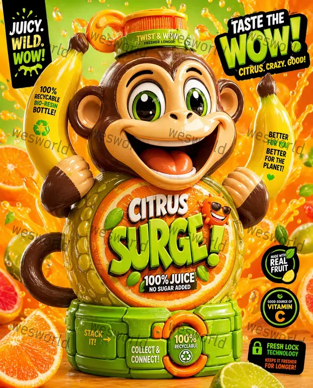 Juice Packaging Products Cartoonish