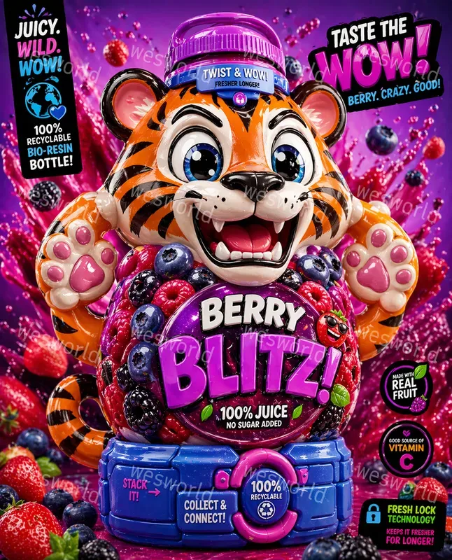 Juice Packaging Products Cartoonish