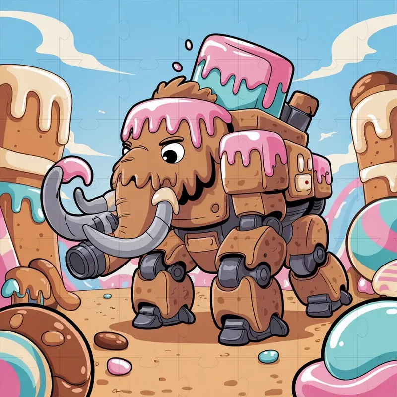 Chibi Mecha Candyland Clipart Makers