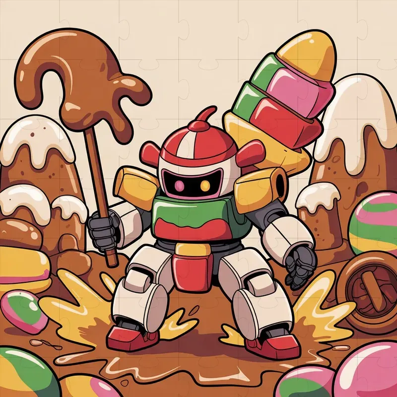 Chibi Mecha Candyland Clipart Makers