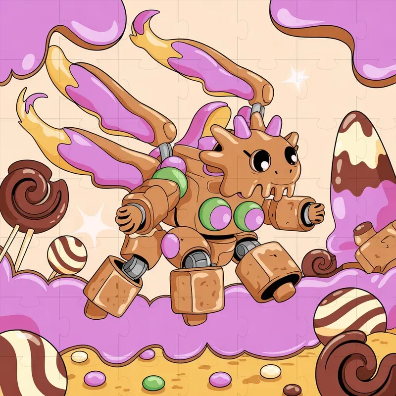 Chibi Mecha Candyland Clipart Makers