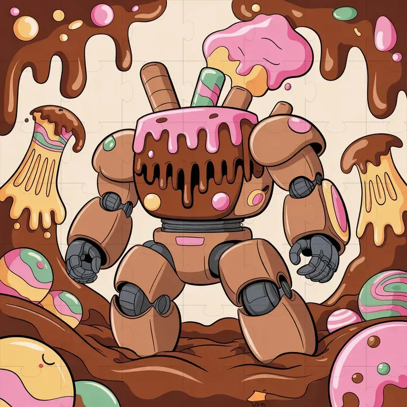 Chibi Mecha Candyland Clipart Makers