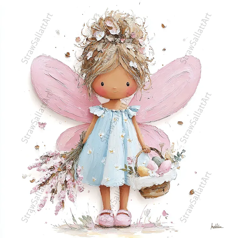 Viral Easter Animals Impasto Clipart Art