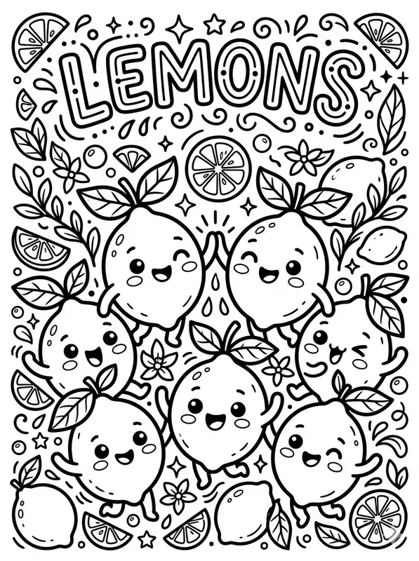 Cute Chibi Coloring Book Pages