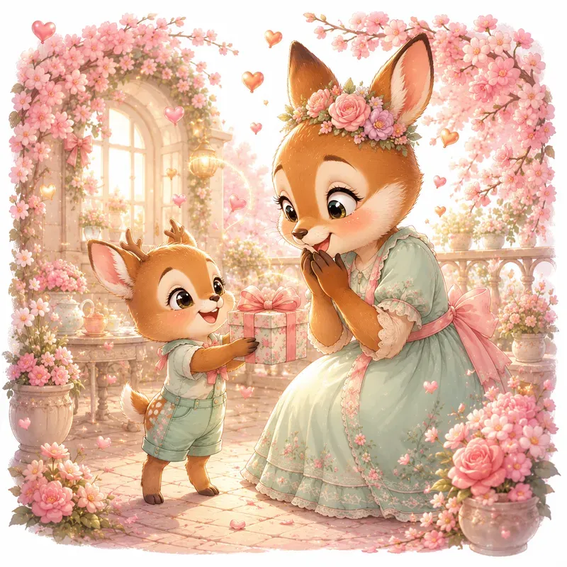 Whimsical Baby Animal Mothers Day Gifts