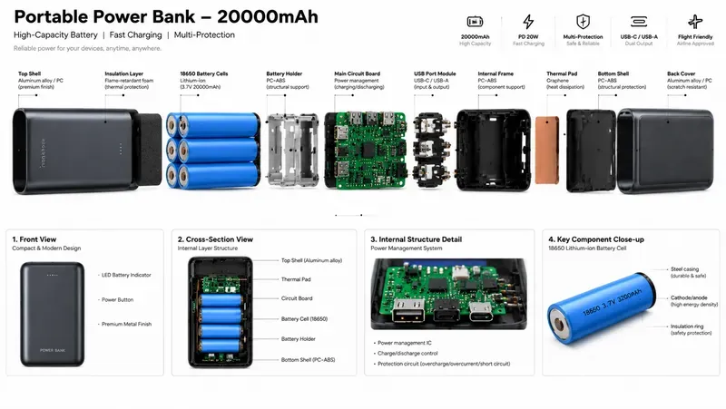 Tech Product Exploded View Infographics