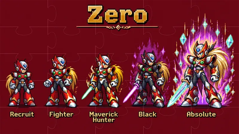 Character Progression Pixel Sprite Sheets