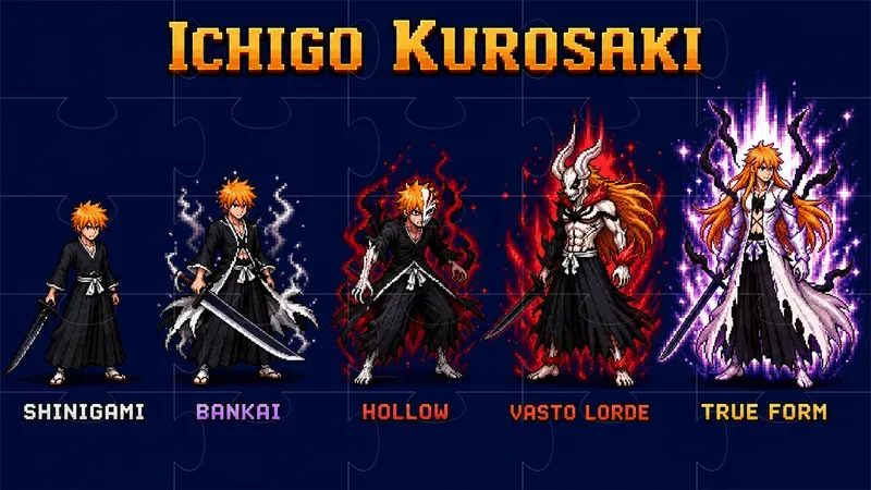 Character Progression Pixel Sprite Sheets