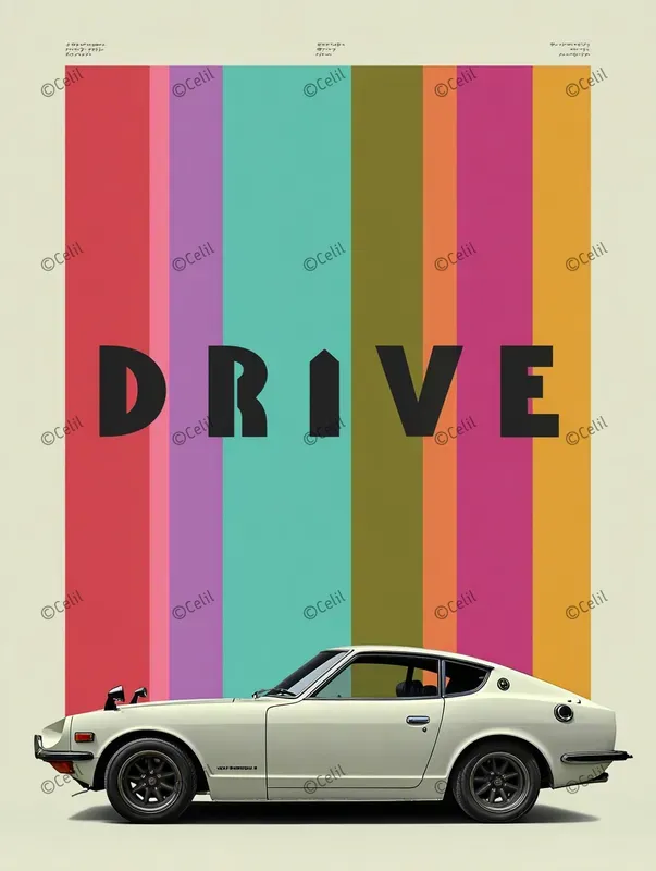 Retro Stripe Tshirt Art
