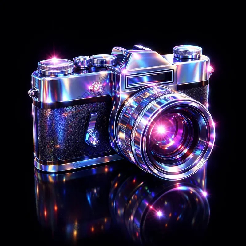 Ultra Neon Prism Hologram Objects