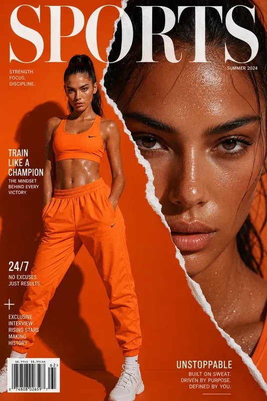 Torn Paper Dual Scale Magazine Covers