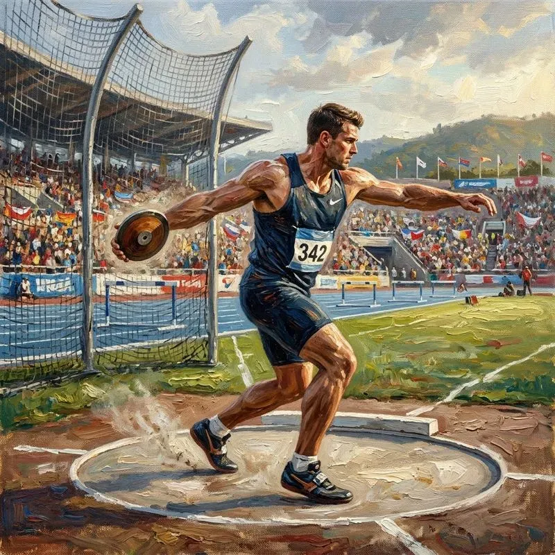 Athletes In Action Oil Paintings
