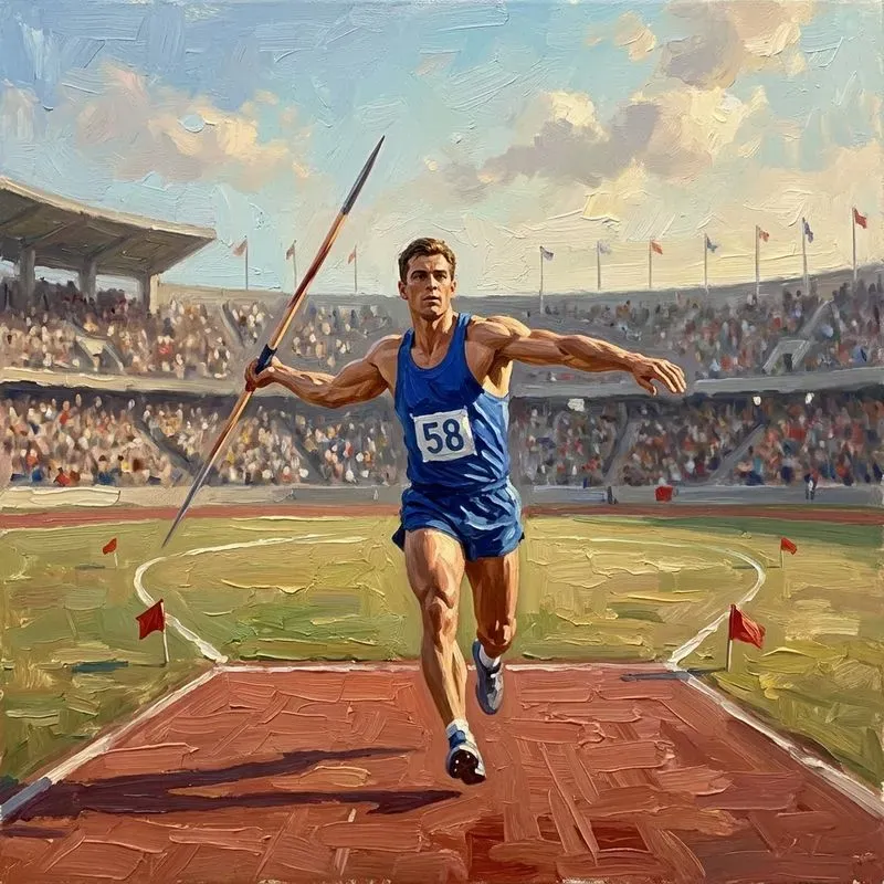Athletes In Action Oil Paintings