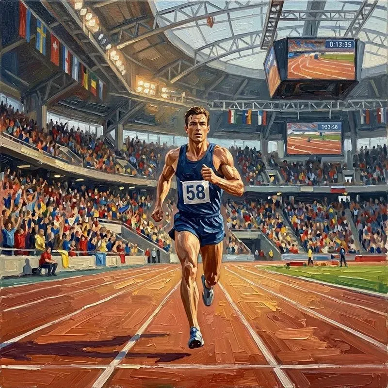 Athletes In Action Oil Paintings