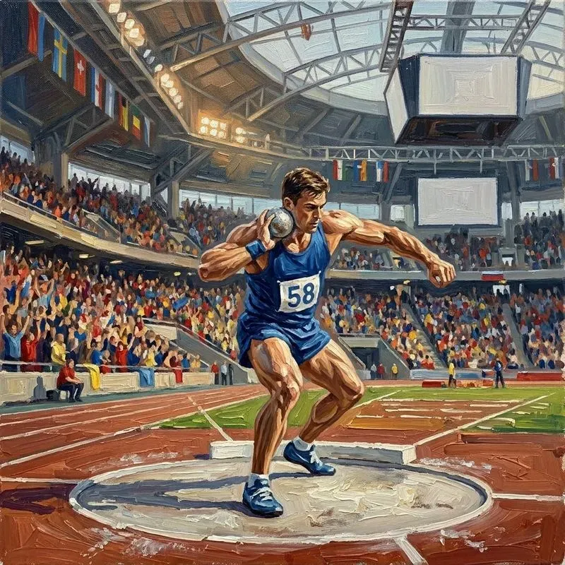 Athletes In Action Oil Paintings