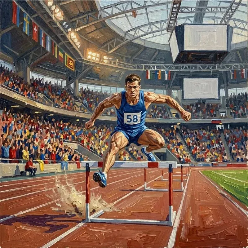 Athletes In Action Oil Paintings
