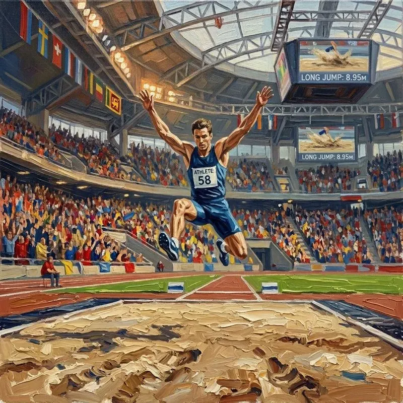 Athletes In Action Oil Paintings