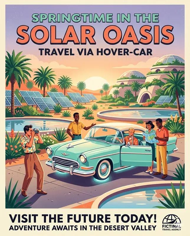 Retro Futuristic Spring Journeys