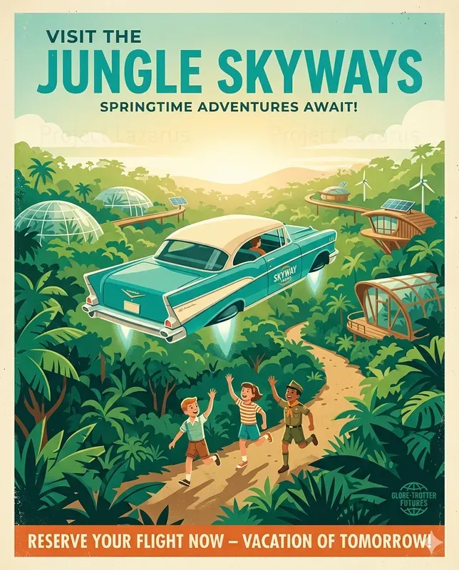 Retro Futuristic Spring Journeys