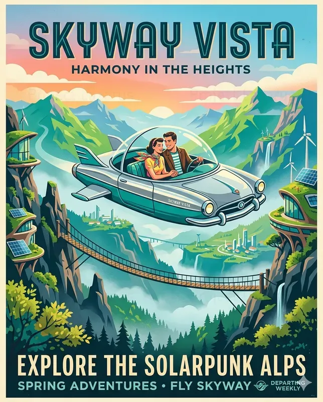Retro Futuristic Spring Journeys