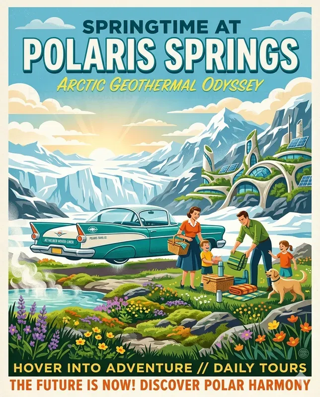 Retro Futuristic Spring Journeys