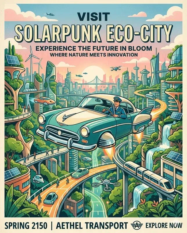 Retro Futuristic Spring Journeys