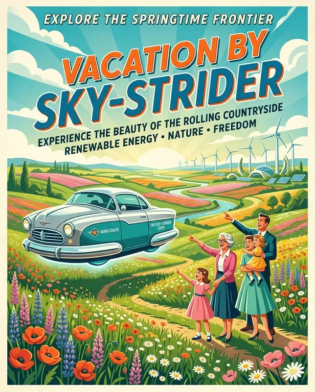 Retro Futuristic Spring Journeys