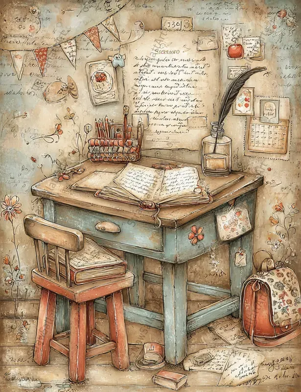 Back To School Junk Journal Ephemera