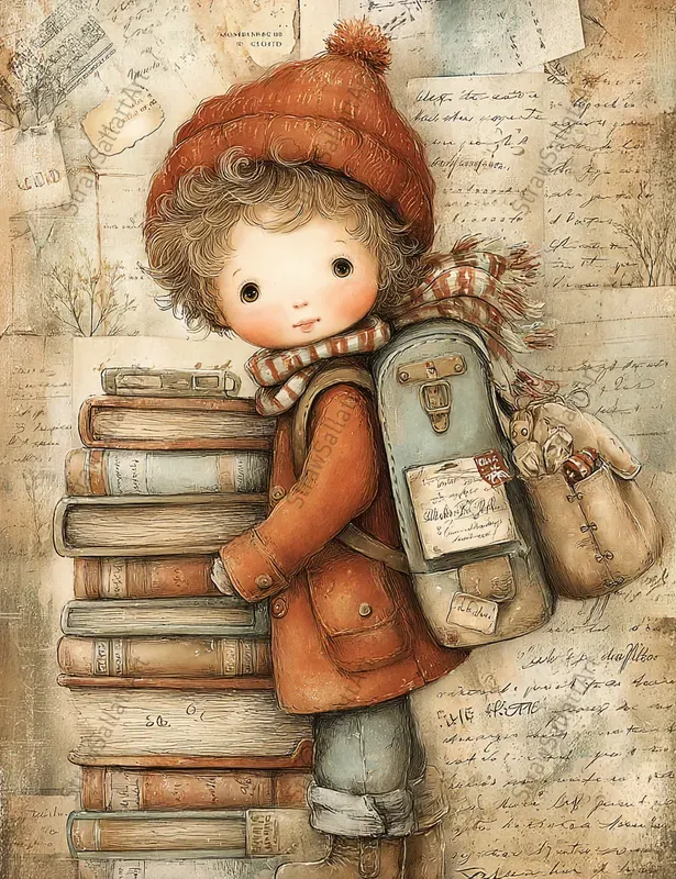 Back To School Junk Journal Ephemera