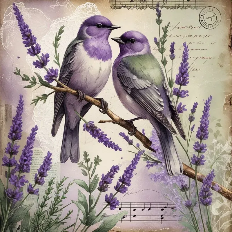 Vintage Romantic Ephemera Journal Art