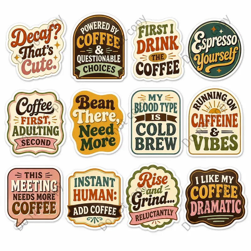 Snarky Funny Quote Stickers