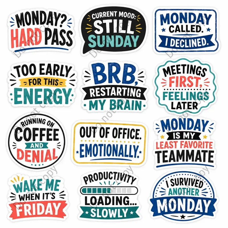 Snarky Funny Quote Stickers