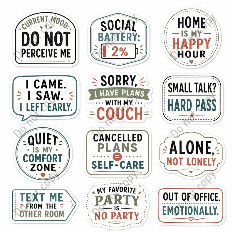 Snarky Funny Quote Stickers