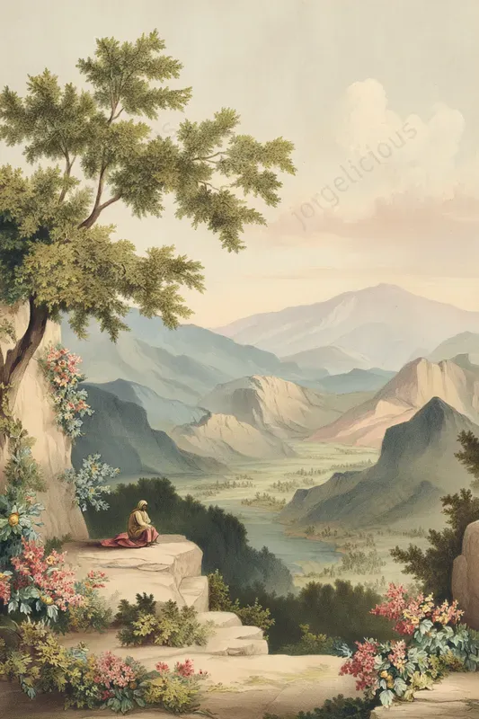 Vintage Pastel Landscape Illustrations