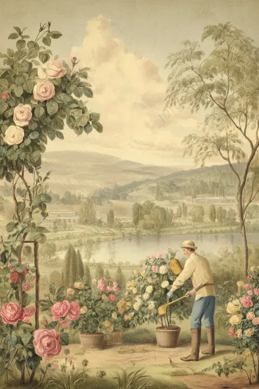 Vintage Pastel Landscape Illustrations