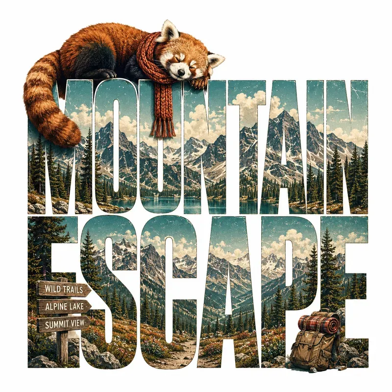 Retro Paradise Word Art Designs
