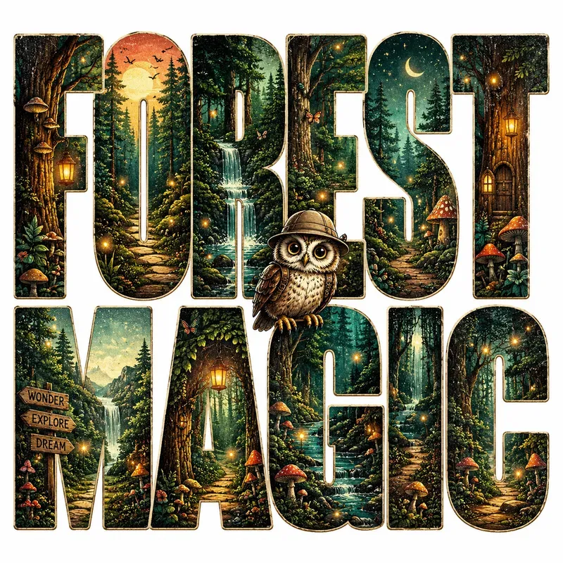 Retro Paradise Word Art Designs