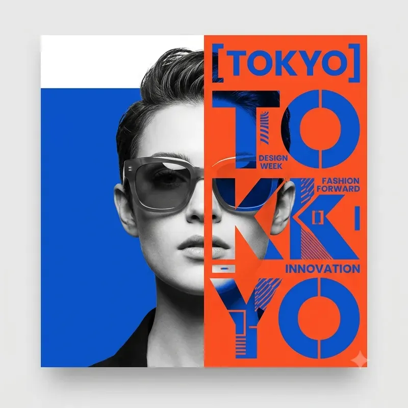 Human Split Typography Portraits